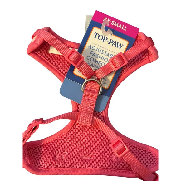 Top Paw Pink Checkered Adjustable Fashion Comfort Dog Pet Harness Sz XXS NWT - Picture 3 of 5